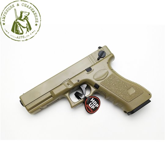 Пистолет страйкбольный CM030 Glock 18c Coyote