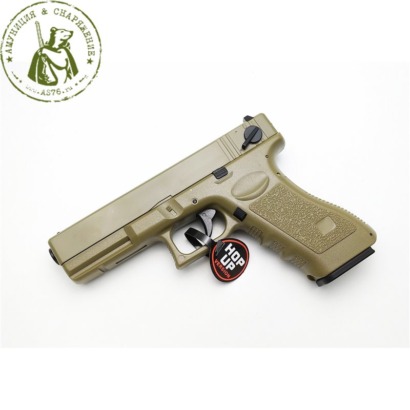 Пистолет страйкбольный CM030 Glock 18c Coyote