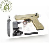 Пистолет страйкбольный CM030 Glock 18c Coyote