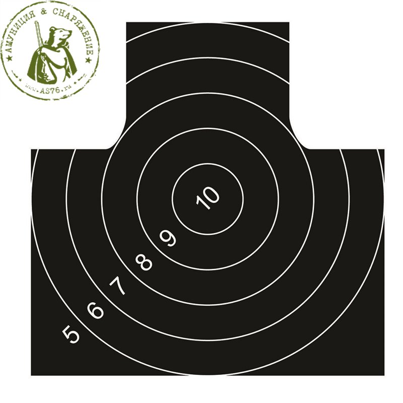 Мишень Remington №4 спортивная 500х500 черная Мишень Remington №4 спортивная 500х500 черная