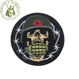 Шеврон СП на липучке Череп с гранатой