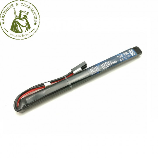 АКБ BlueMax 7.4V 1200mAh Lipo 20C slim AK stick