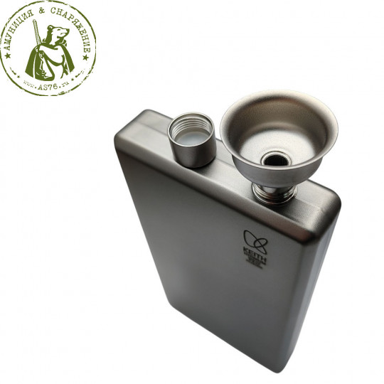 Фляга титановая Keith плоская 200 мл