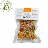 Суп Солянка мясная. Продукт естественной сушки, в вакуумной упаковке.