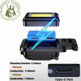 Фонарь с карабином COB Keycha