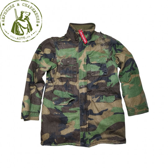 Куртка детская Mil-Tec M-65 Woodland б/у