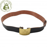 Ремень СССР с латунной пряжкой звезда солдатский