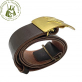 Ремень СССР с латунной пряжкой звезда солдатский