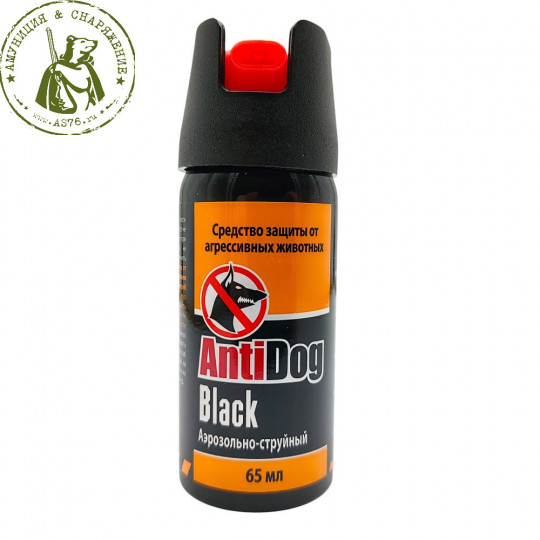 Баллончик перцовый Antidog Black 65 мл