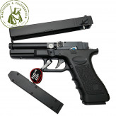 Пистолет страйкбольный CM030 Glock 18c