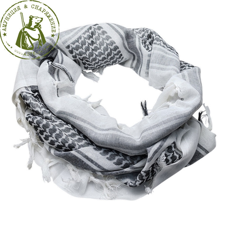 Арафатка, шемаг Белая-Черная