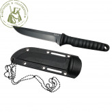 Нож с фиксированным лезвием 9CR18 ножны пластик