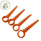 Колышек для палатки с резьбой оранжевый