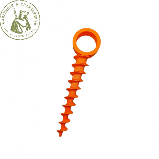 Колышек для палатки с резьбой оранжевый