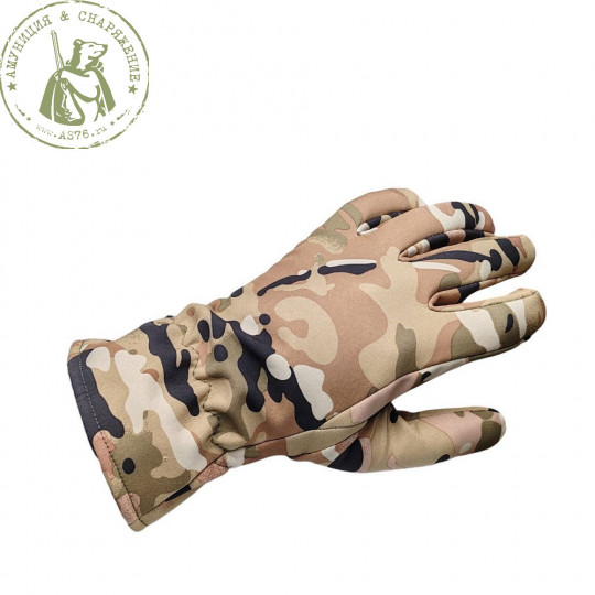Перчатки Soft-shell Акула Multicam